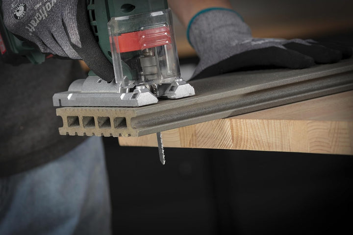 wolfcraft Stichsägeblatt Terrassenbau, 3-tlg. - Projektset für feine gerade und Kurvenschnitte durch