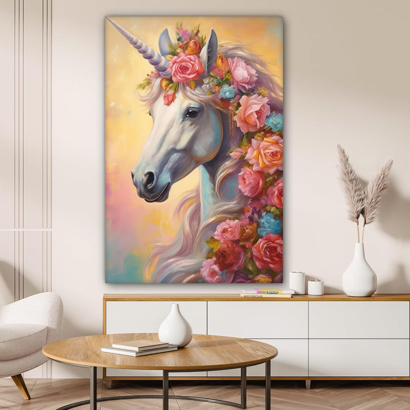 MuchoWow© Leinwandbild Gross 80x120 cm XXL Dekoration Wohnzimmer Bilder Aufhängen Wall Decoration Li