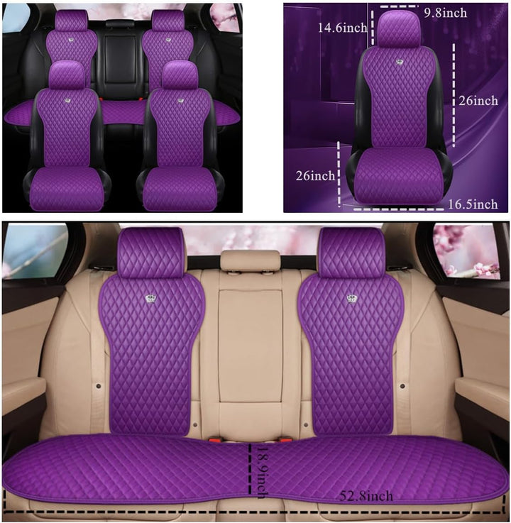 Red Rain Roter Regenbezug für Autositz, komplettes Set, Ledersitzkissen mit elegantem sportlichem Un