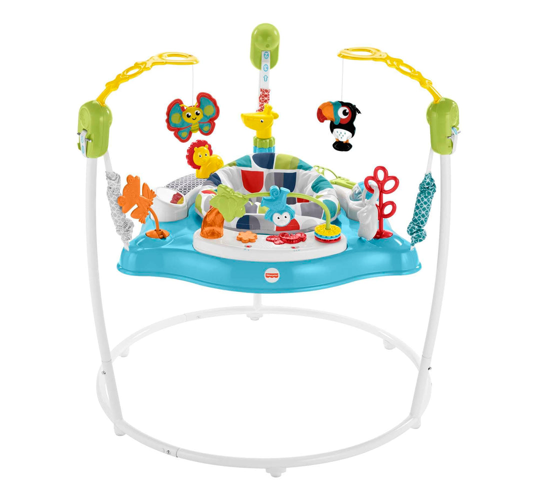 Fisher-Price GWD42 - Jumperedoo, 360-Grad-Drehspass mit fröhlicher Musik, Lichtern und Geräuschen, f