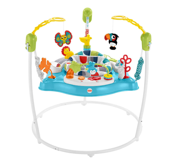 Fisher-Price GWD42 - Jumperedoo, 360-Grad-Drehspass mit fröhlicher Musik, Lichtern und Geräuschen, f