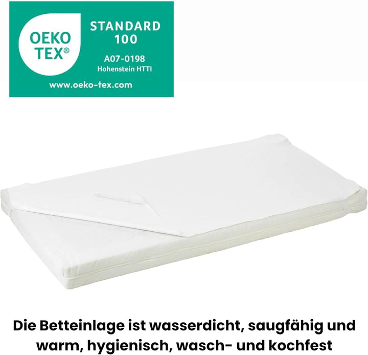 Alvi wasserdichte Betteinlage Molton/Molton 90 x 200 cm Weiss