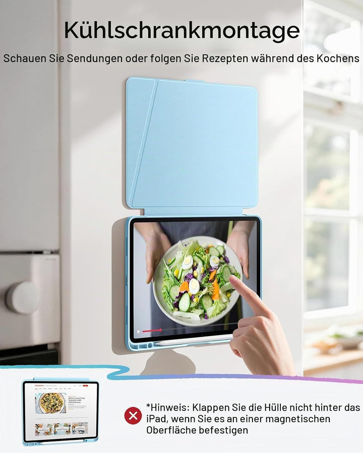 ESR Hülle für iPad Air 13 Zoll (2026/2025/2024) M4/M3/M2, Vertikale Stand, Mehrere Standwinkel, Ultr