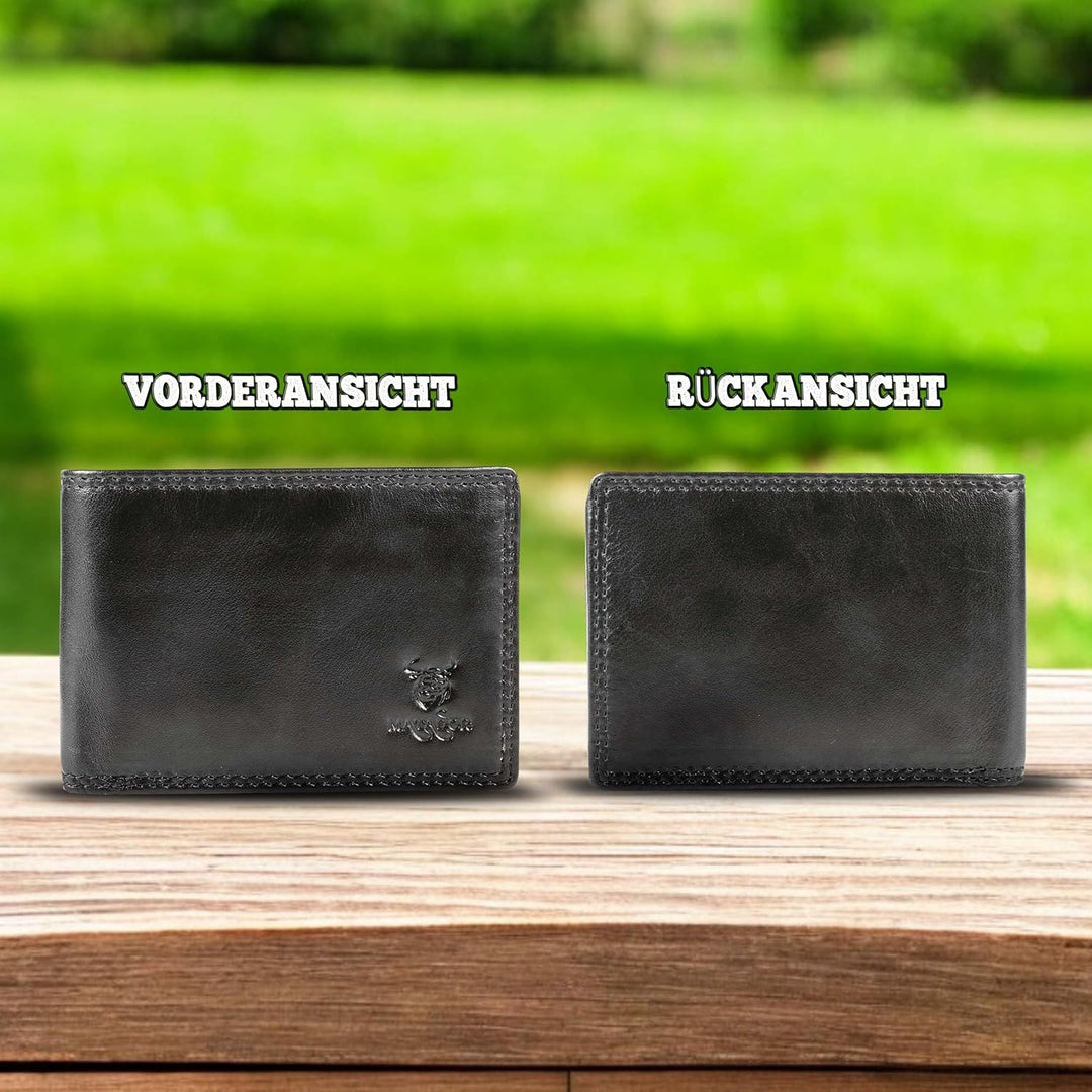 MATADOR Klein Geldbörse Herren Bilbao TüV geprüfter RFID Schutz Minimalist Wallet Männer Portemonnai