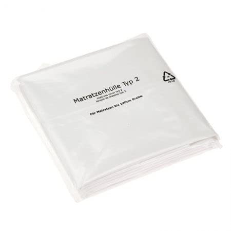 BB-Verpackungen 1 x Matratzenhülle 130 x 235 mm (reissfest, als Schoner zum Schutz vor Feuchtigkeit,