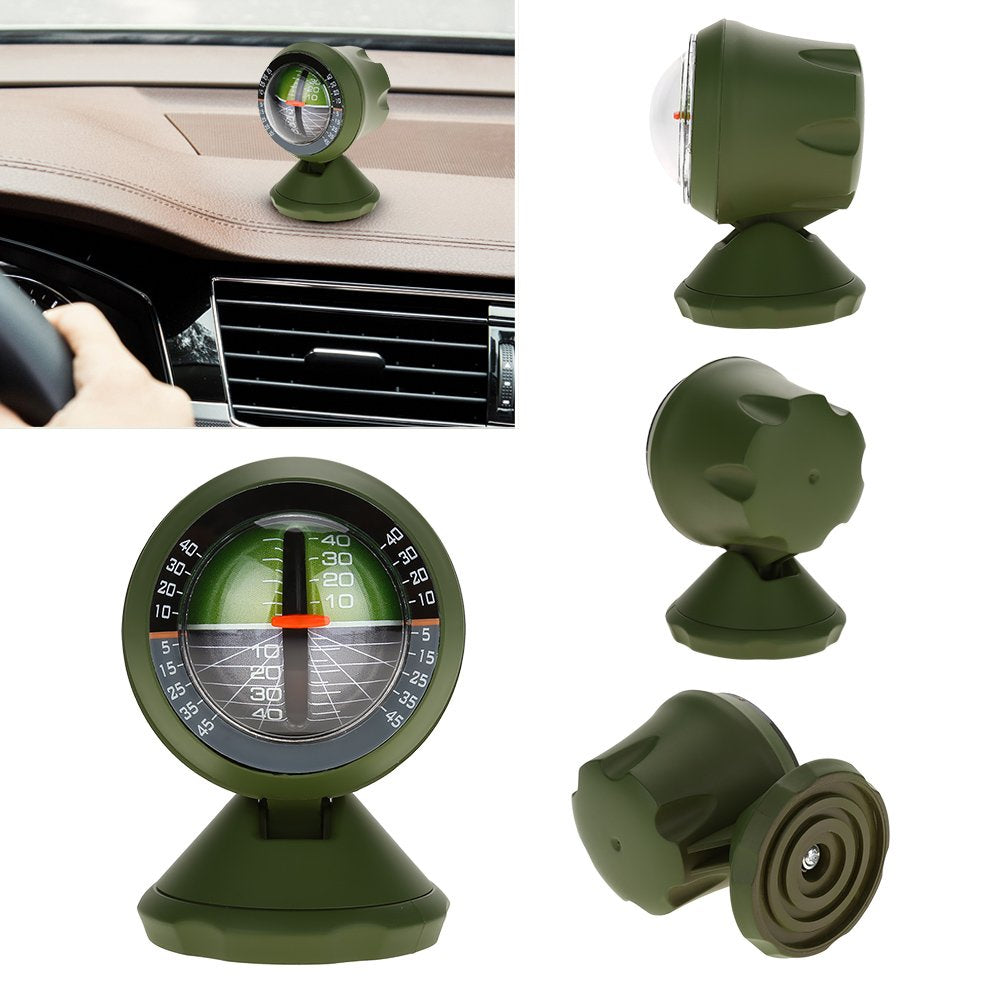 Auto Kompass Neigungsmesser, Level Kompass 360 Grad Drehbar Ausrüstung Winkel Balancer Steigung Nive