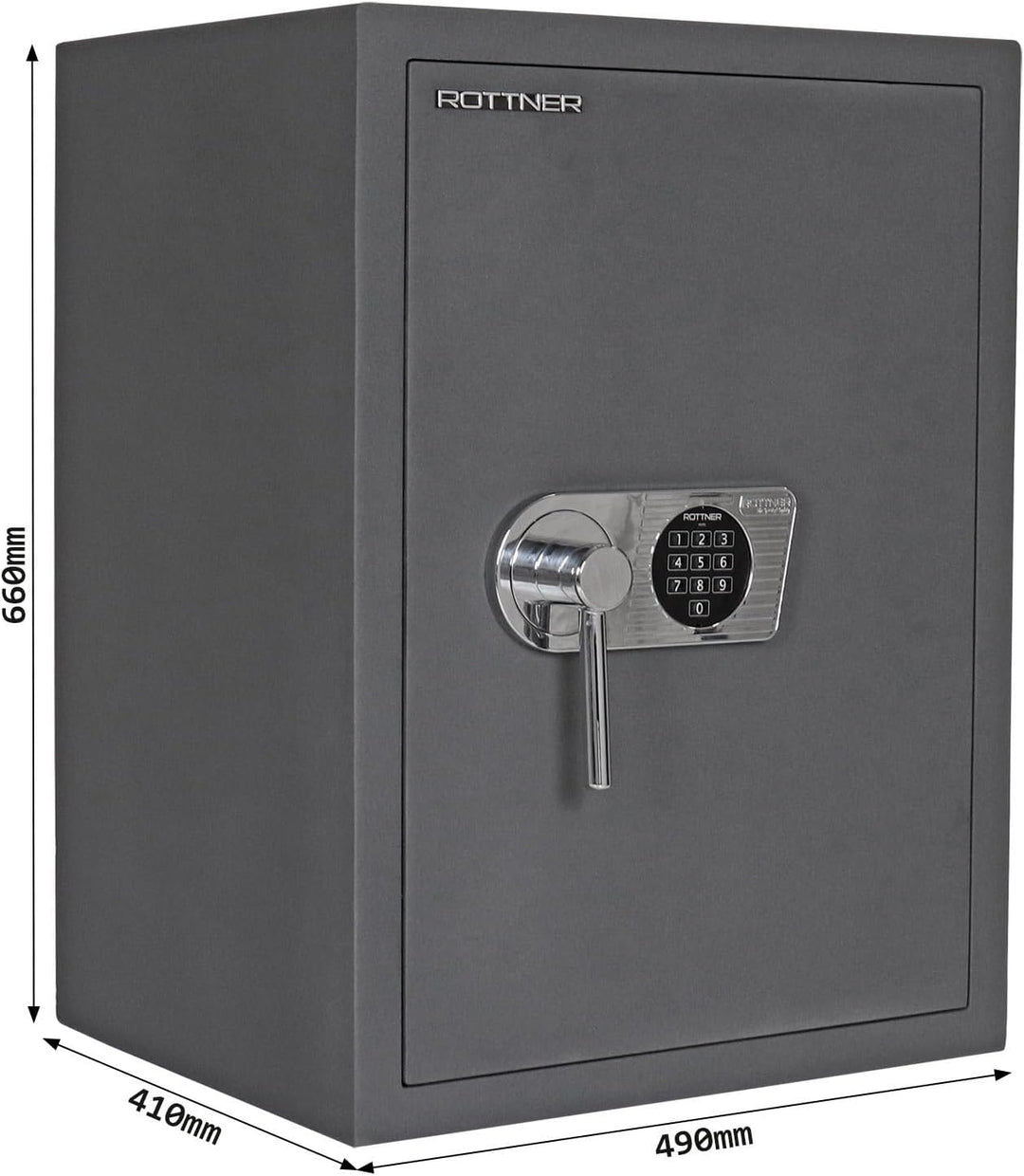 Rottner Wertschutzschrank David 65 Elektronikschloss Anthrazit