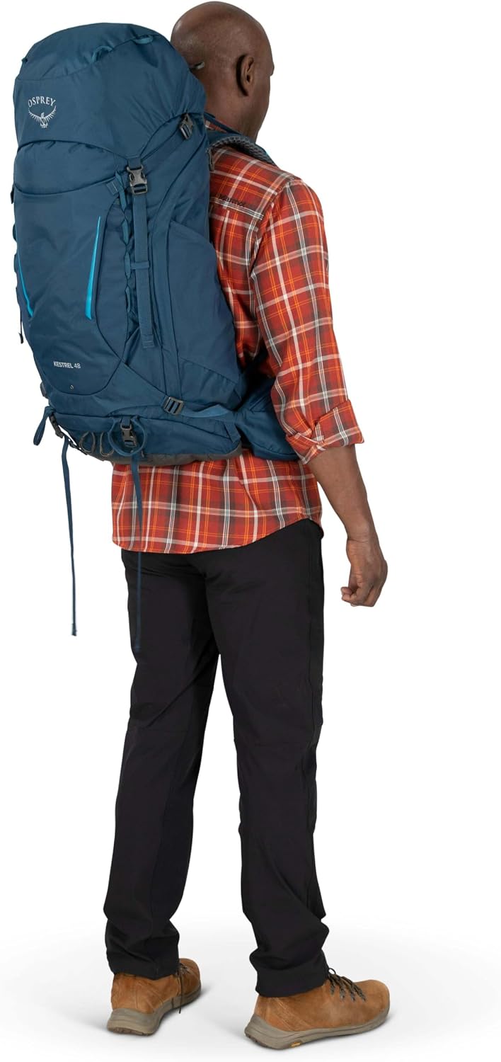 Osprey Kestrel Herren Rucksack Bonsai Green S/M - Fassungsvermögen 48L, Bonsai Green S/M - Fassungsv