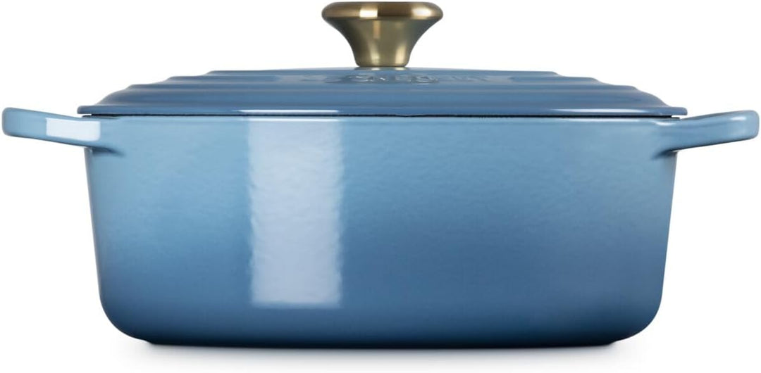 Le Creuset Signature Gusseisen-Bräter mit Deckel, Ø 27 cm, Oval, Für alle Herdarten und Induktion ge