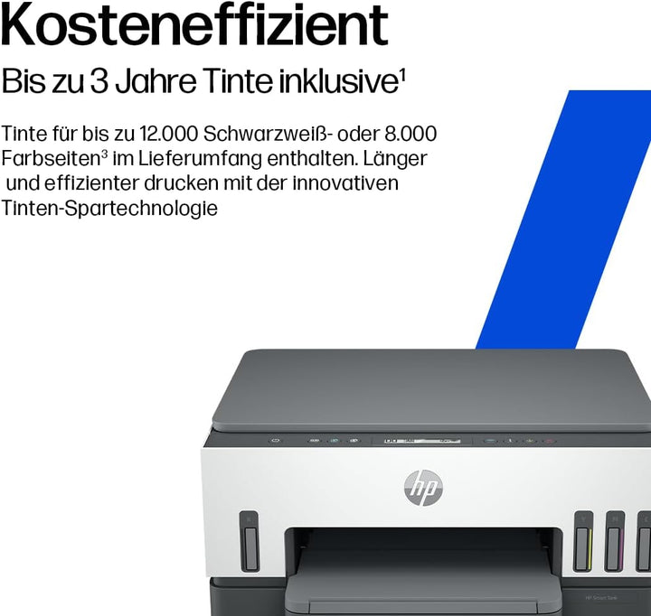 HP Smart Tank 7305 3-in-1 Multifunktionsdrucker, 30€ Cashback, (WLAN; Duplex; ADF) – 3 Jahre Tinte i