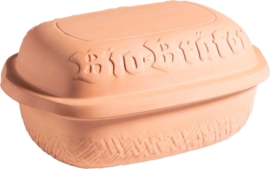 MÄSER 934115 Bio-Bräter Tontopf mit Deckel, fasst ca. 4,5 L, Keramik Topf für schonendes, fettfreies