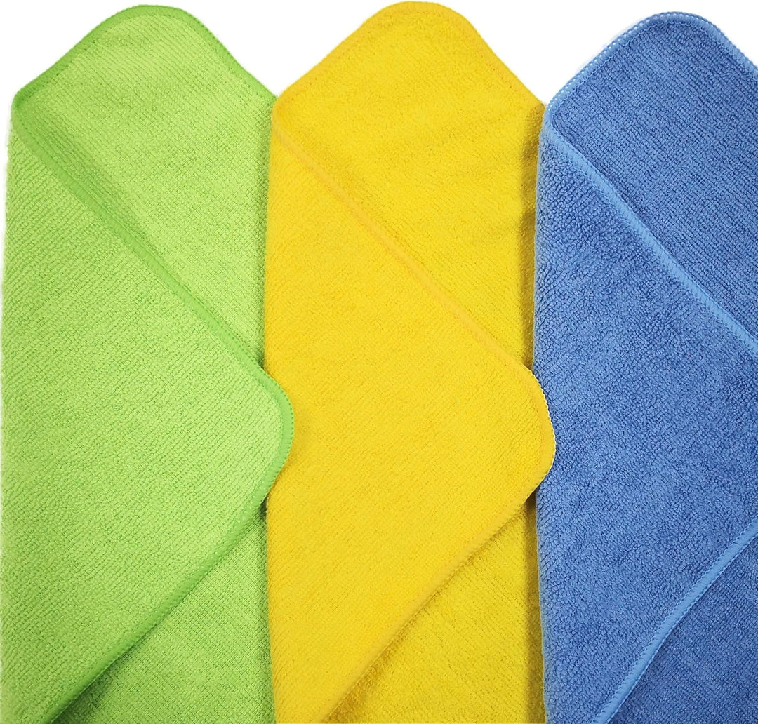 Polyte - Mikrofaser-Reinigungstücher - Blau, grün, gelb - 31 x 41 cm (36 Stück), 1
