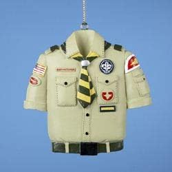 Kurt Adler 3.25" Resin Boy Scout Tan Shirt Christmas Ornament Braun, Braun