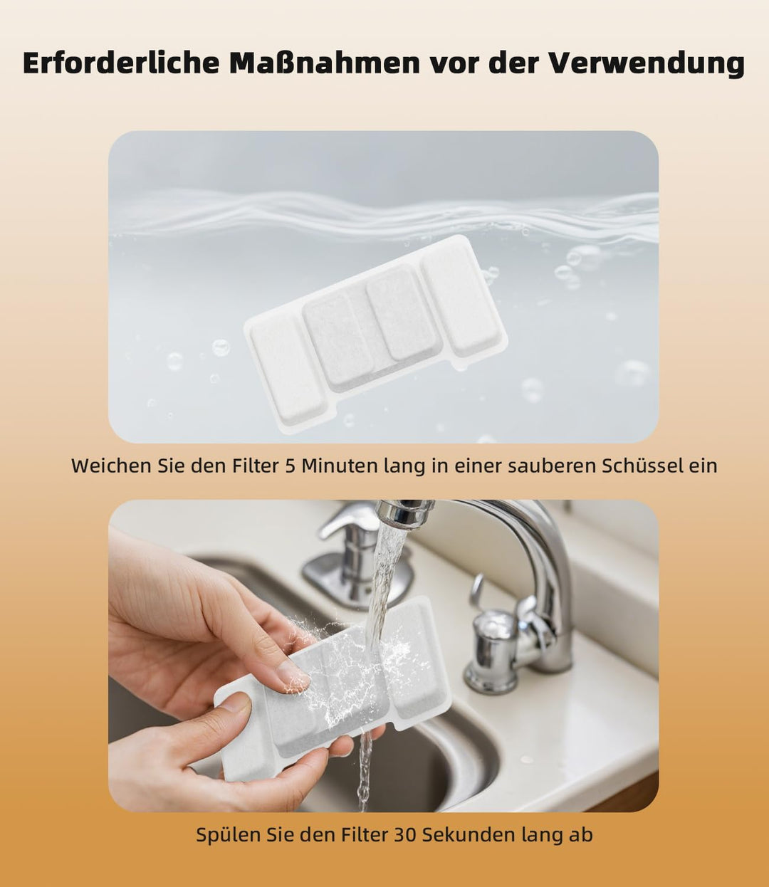 16 Stück Katzenbrunnen Filter für UPAWPIA Katzen Trinkbrunnen 3.2L Filter 4-Monats-Set Ersatzfilter