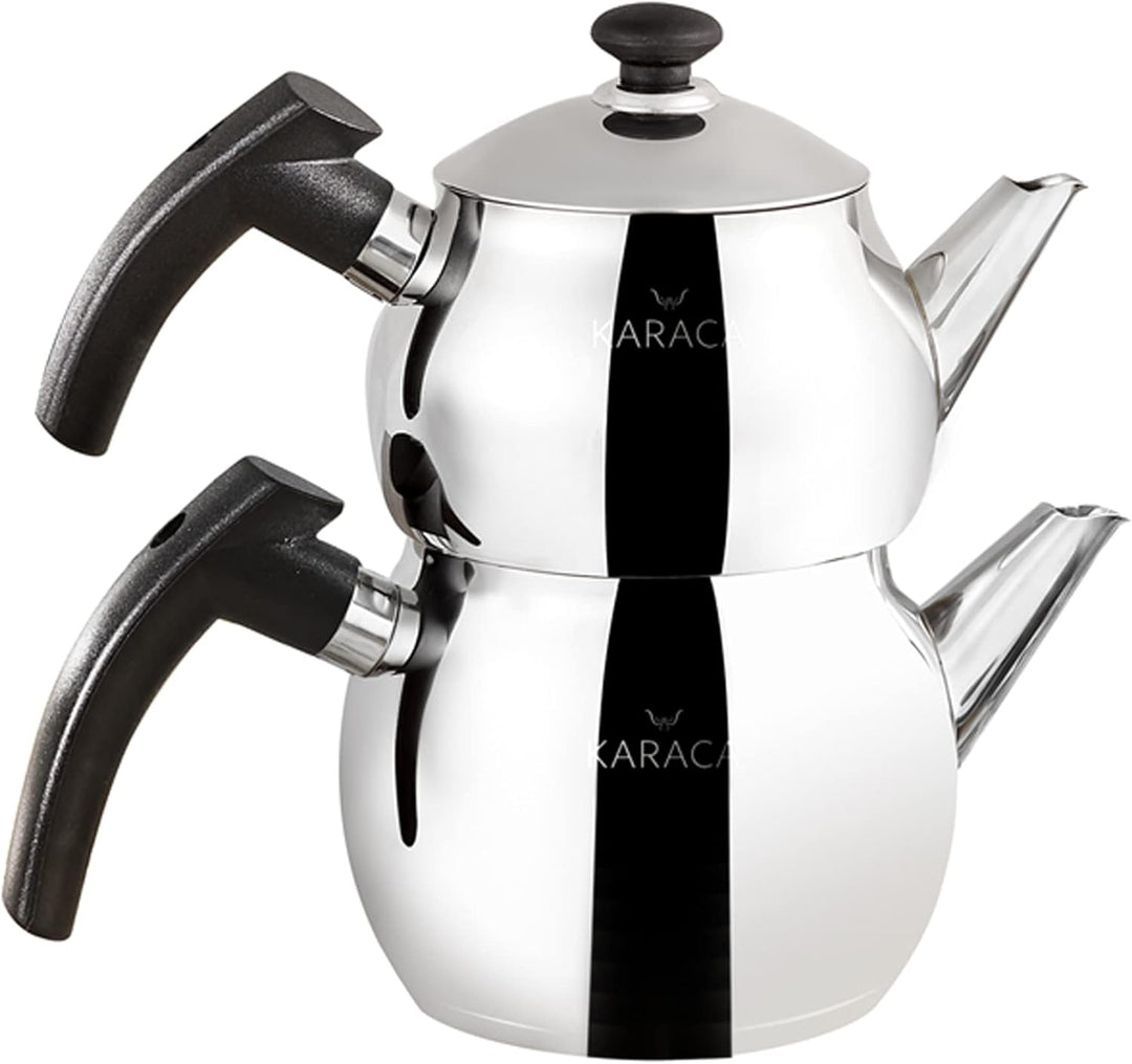 Karaca Adelya Mini Teekanne Set Schwarz, Adelya