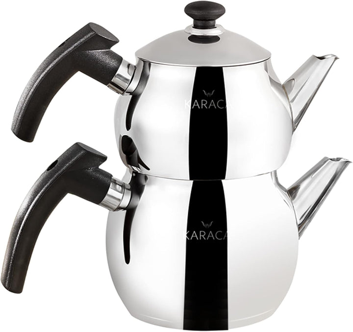 Karaca Adelya Mini Teekanne Set Schwarz, Adelya