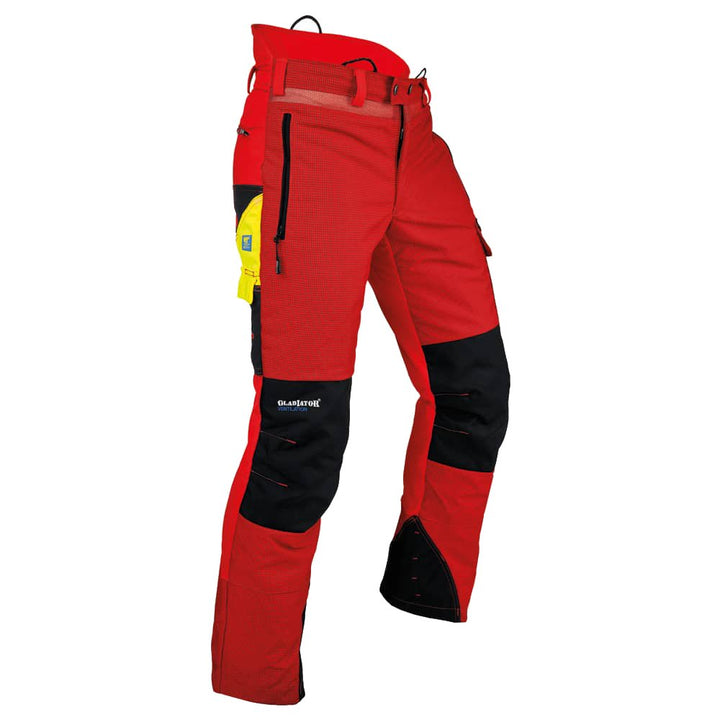 Pfanner 101761/L Schnittschutzhose Ventilation Grösse L in rot/schwarz, L