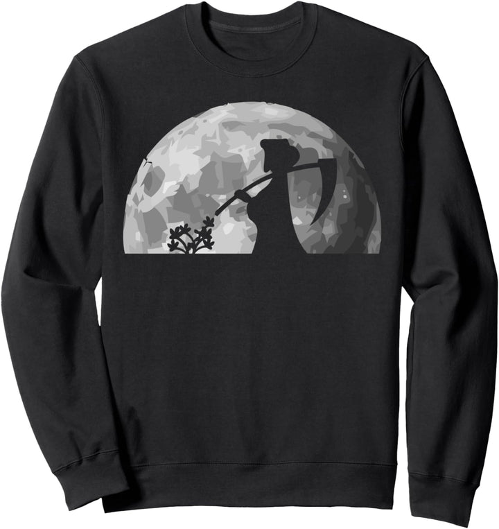 Gothic and Dark Wave Motiv Tod in Rente Sensenmann Sweatshirt