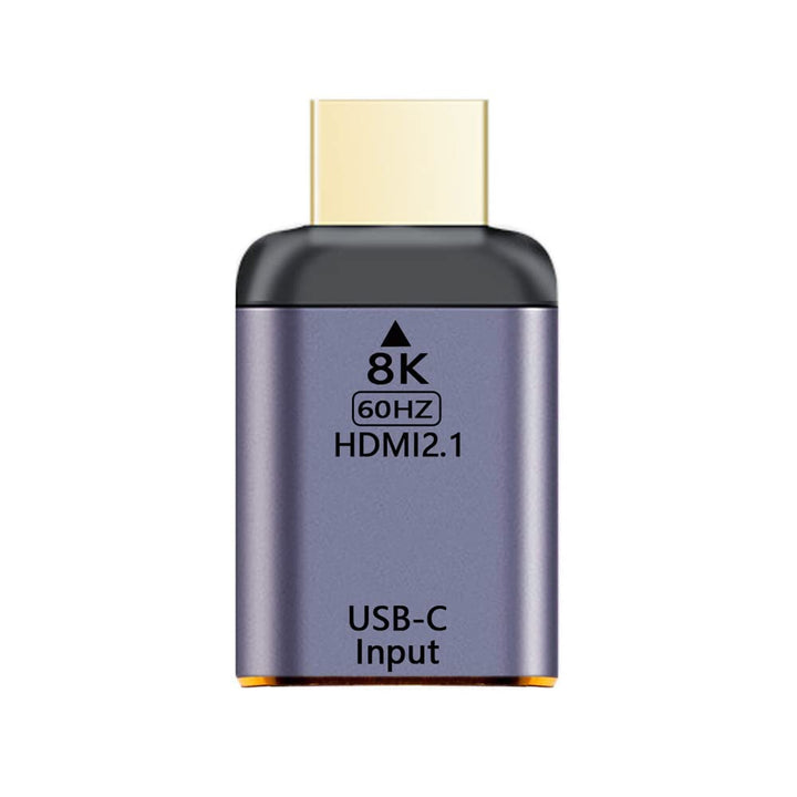 NFHK USB-C Type C Female Source to HDMI Sink HDTV Adapter 8K@60hz 4K@120hz for Tablet & Phone & Lapt