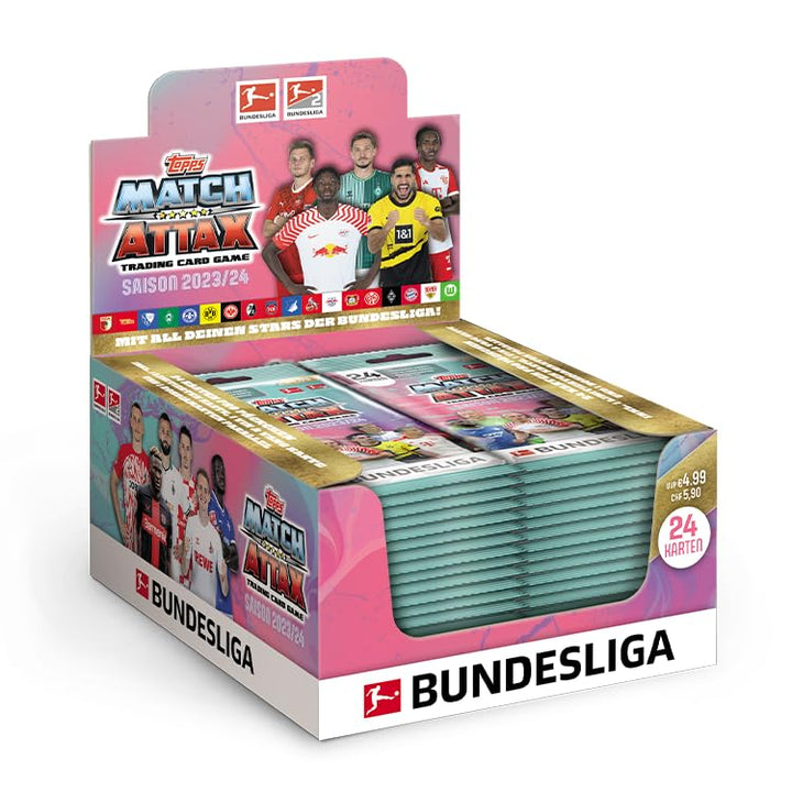 Topps Bundesliga Match Attax 23/24 - Fatpack Box (14 Päckchen / 336 Karten)