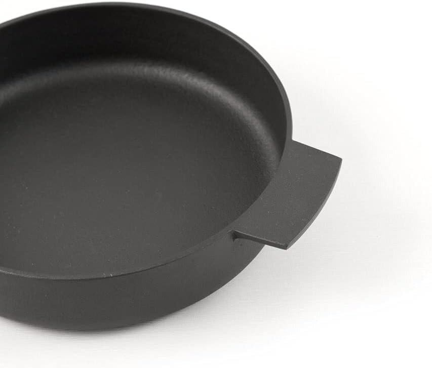 KAMASADA Gusseisenpfanne Rund, 19 cm, 4,7 cm Hoch. Eisenpfanne Induktion, Induktions-Herd, Ceran, Ga