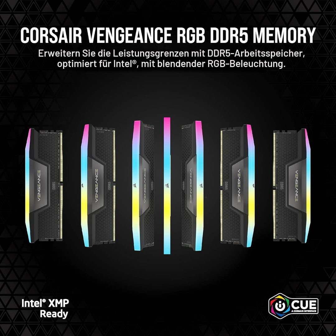 Corsair VENGEANCE RGB DDR5 RAM 48GB (2x24GB) 5600MHz CL40 Intel XMP iCUE Kompatibel Computer Speiche