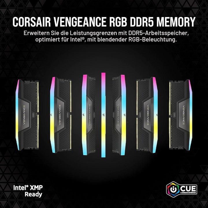 Corsair VENGEANCE RGB DDR5 RAM 48GB (2x24GB) 5600MHz CL40 Intel XMP iCUE Kompatibel Computer Speiche