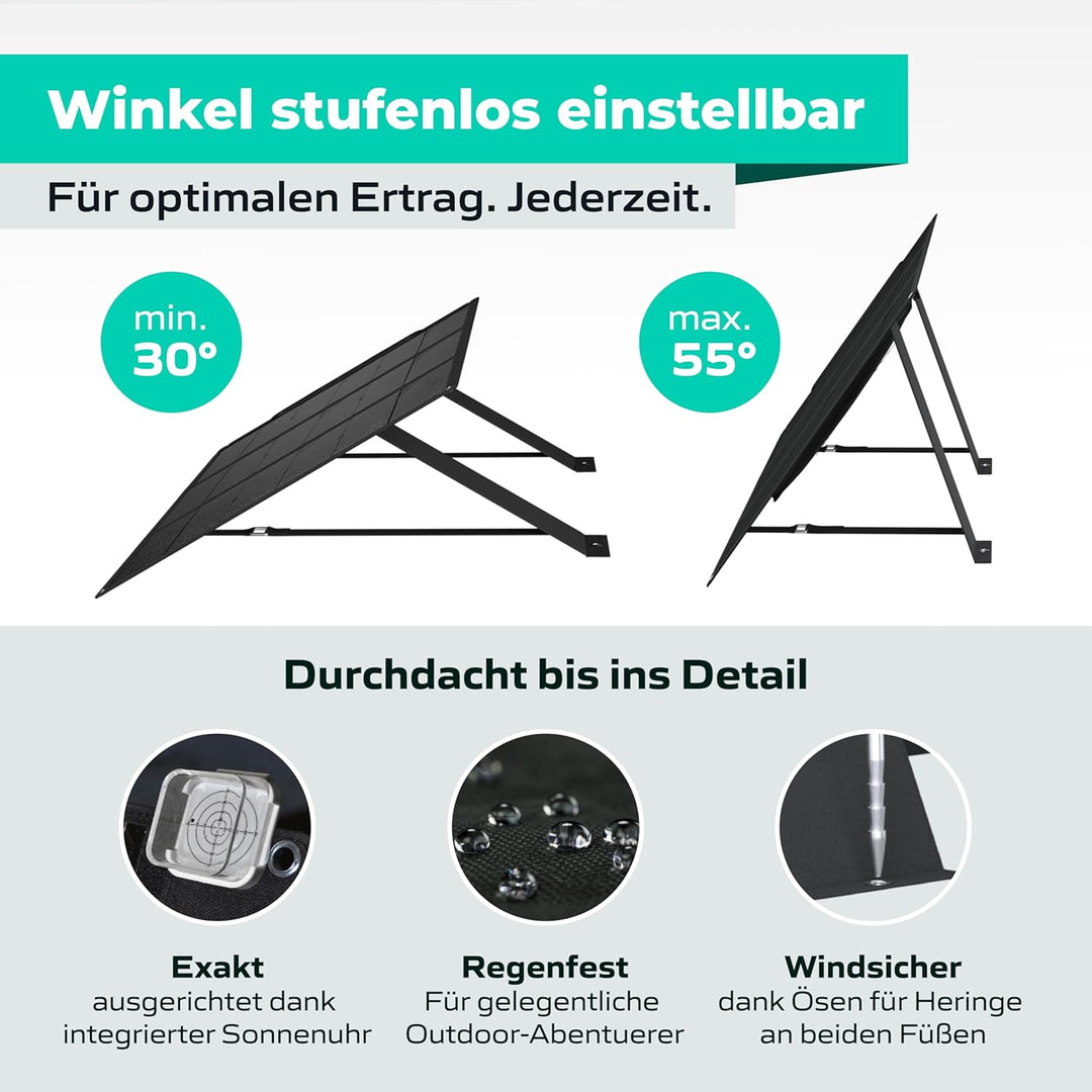 Solarpanel Faltbar (0% USt.) – Solarpanel, Solarpanel Camping, Faltbares Solarpanel, Camping Solaran