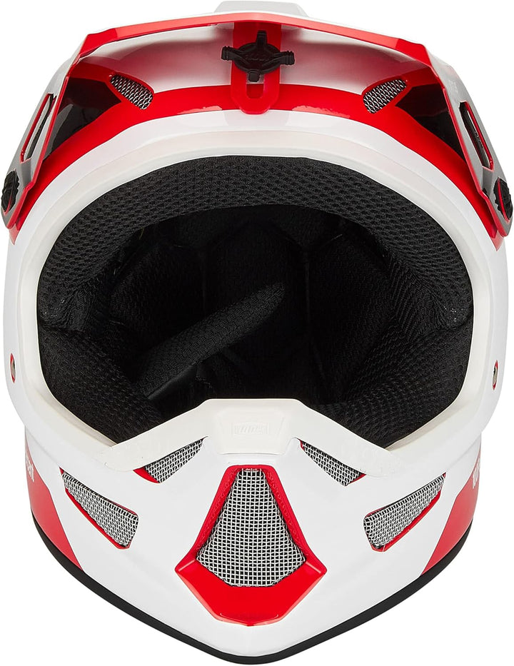 100% Status DH/BMX Helm rot/weiss XXL | 63-64cm, XXL | 63-64cm