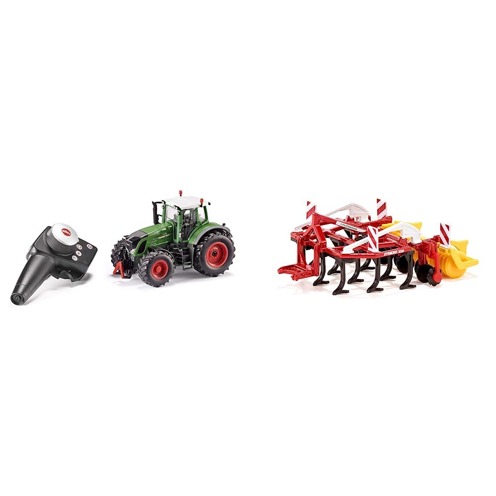 Siku 6880, Ferngesteuerter Fendt 939 Traktor & 2067, Pöttinger Grubber Synkro Bodenbearbeitungsgerät