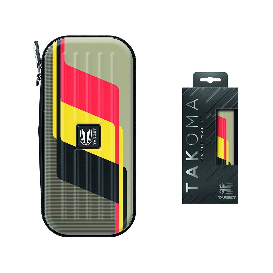 Target Darts Unisex-Adult Dimitri Van den Bergh Takoma Darts Tasche, Sand, Schwarz, Gelb and Roter,