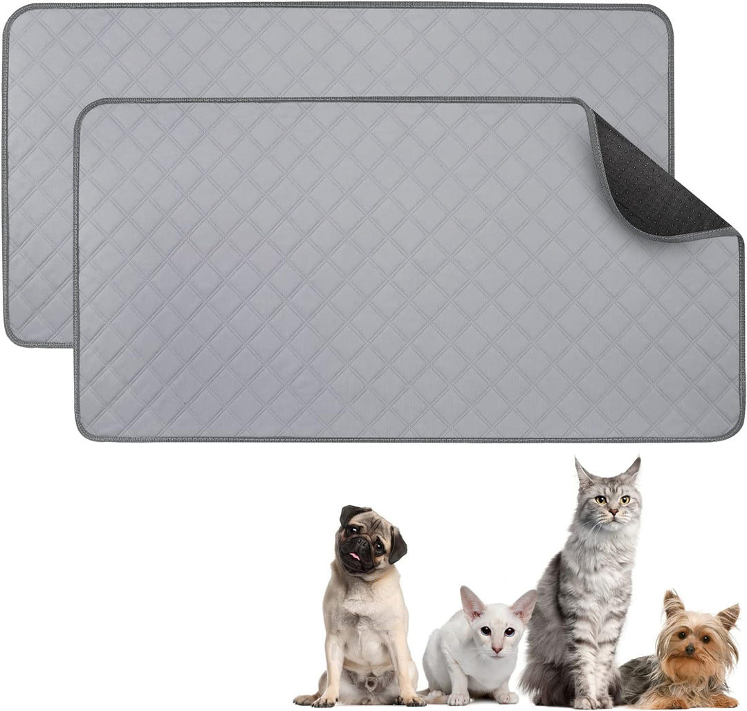 VavoPaw Kleintier Teppich Saugfähige Käfigmatte, 2 PCS 120x60cm Liner Fleece Wiederverwendbar Pad mi