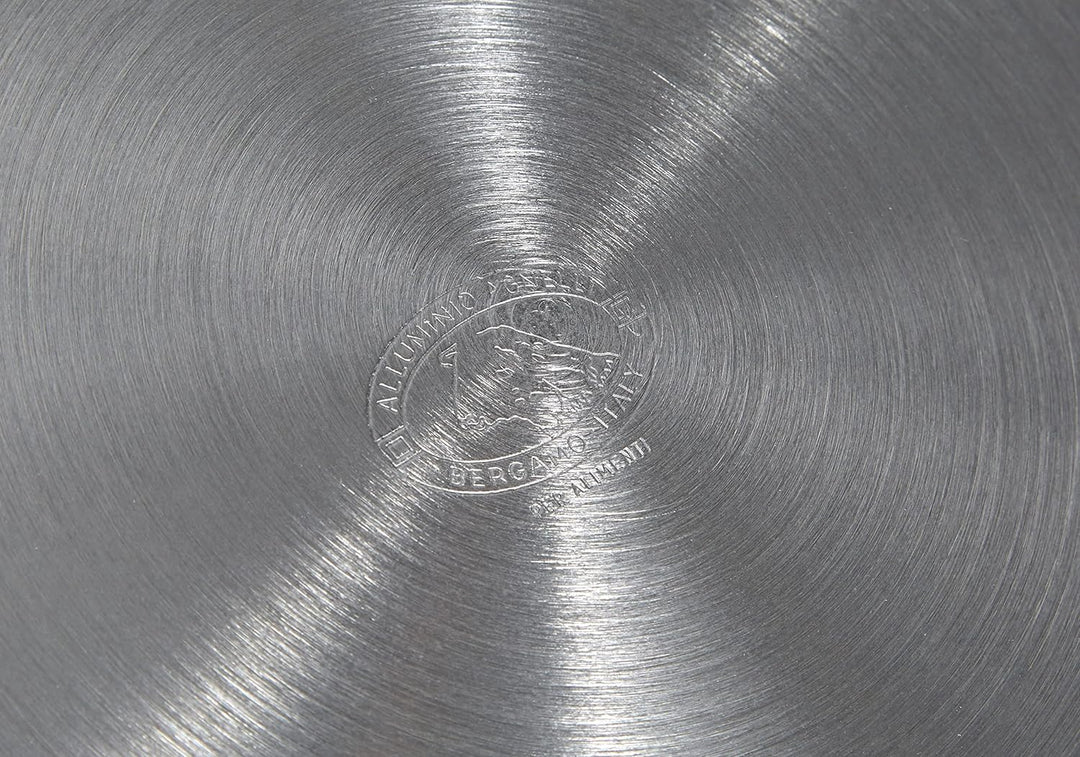 Pentole Agnelli ALSA2106S28 Stielkasserolle mit Griffen, Aluminium, Silber, 28 cm, 28 cm