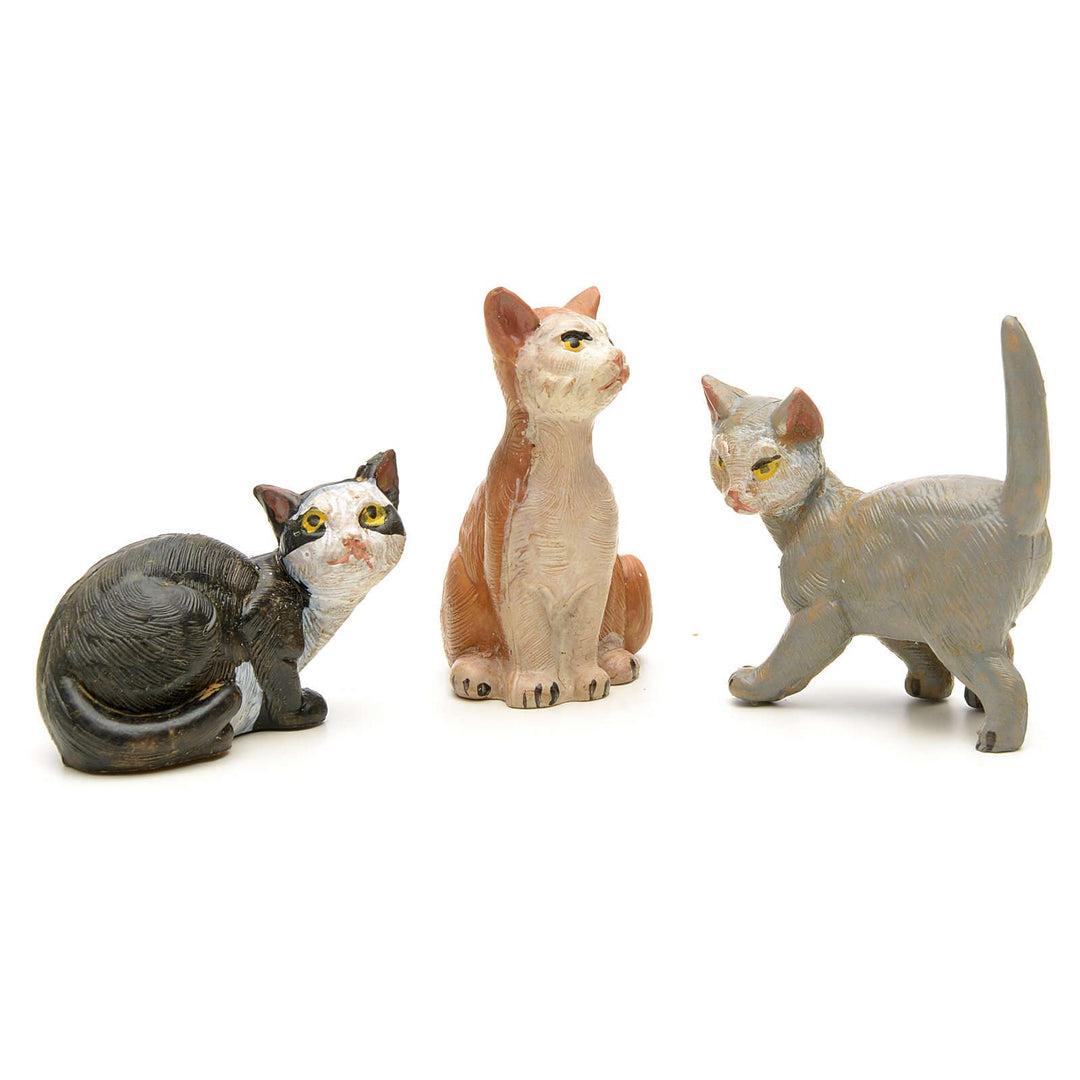 Holyart Katzen 3 Stücke Krippe Fontanini
