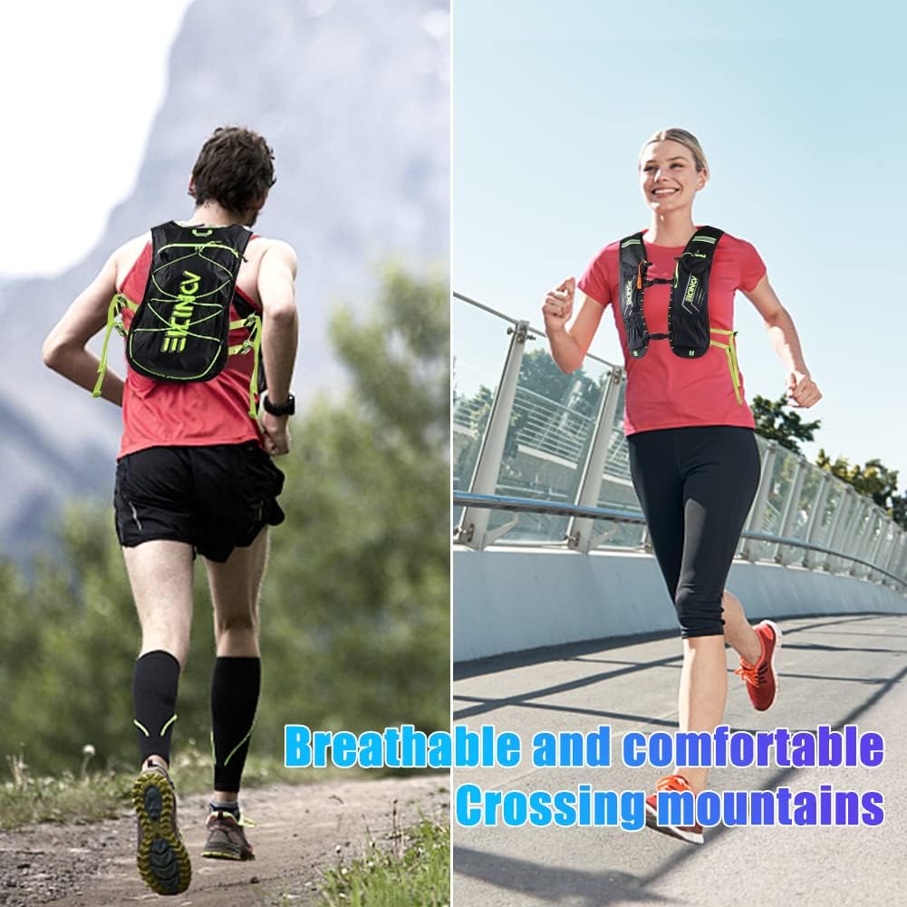 Trinkrucksack, Geila Running Trinkweste, Marathon Trail Running Rucksack, Atmungsaktiver Rucksack Ou