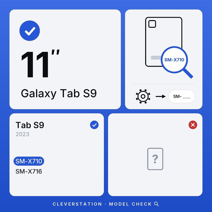 Tablet Wandhalterung für Samsung Galaxy Tab S9 (11 Zoll) - Passgenauer &amp; Flacher Rahmen für Smart Ho