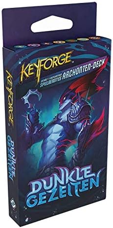 Asmodee Keyforge: Dunkle Gezeiten - Einzeldeck, Erweiterung, Kartenspiel, Deckbau, Deutsch, Keyforge