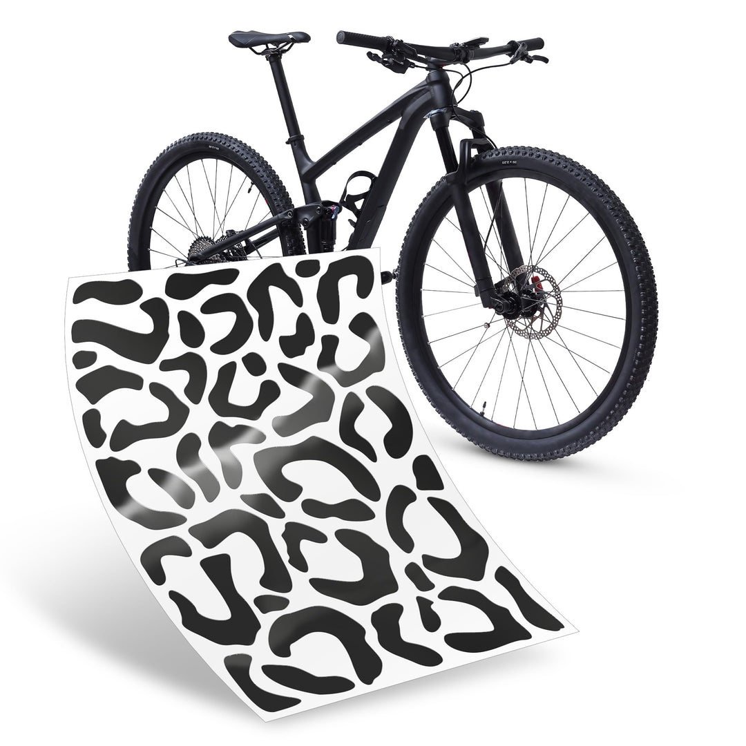Riesel Design ® Fahrrad Aufkleber Set, 20 x 15 cm, Sticker Kit für Rahmen und Helme, Witterungsbestä