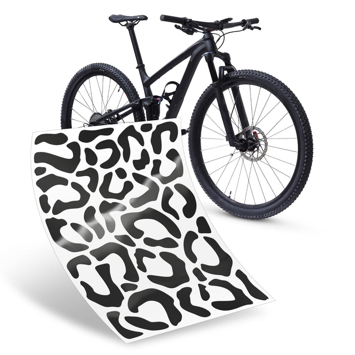 Riesel Design ® Fahrrad Aufkleber Set, 20 x 15 cm, Sticker Kit für Rahmen und Helme, Witterungsbestä