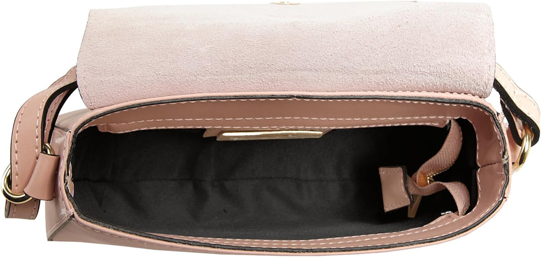 Cluty Umhängetasche echt Leder Damen - 018970 Cognac, Cognac