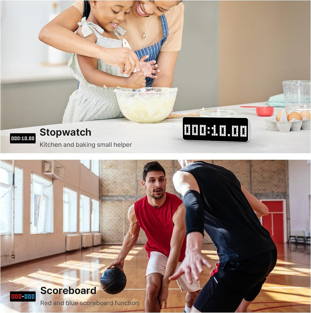 ULANZI TC001 Smart Pixel Clock, Social Media Counter, Digitaler Wecker mit Wetter, AWTRIX Simulator,