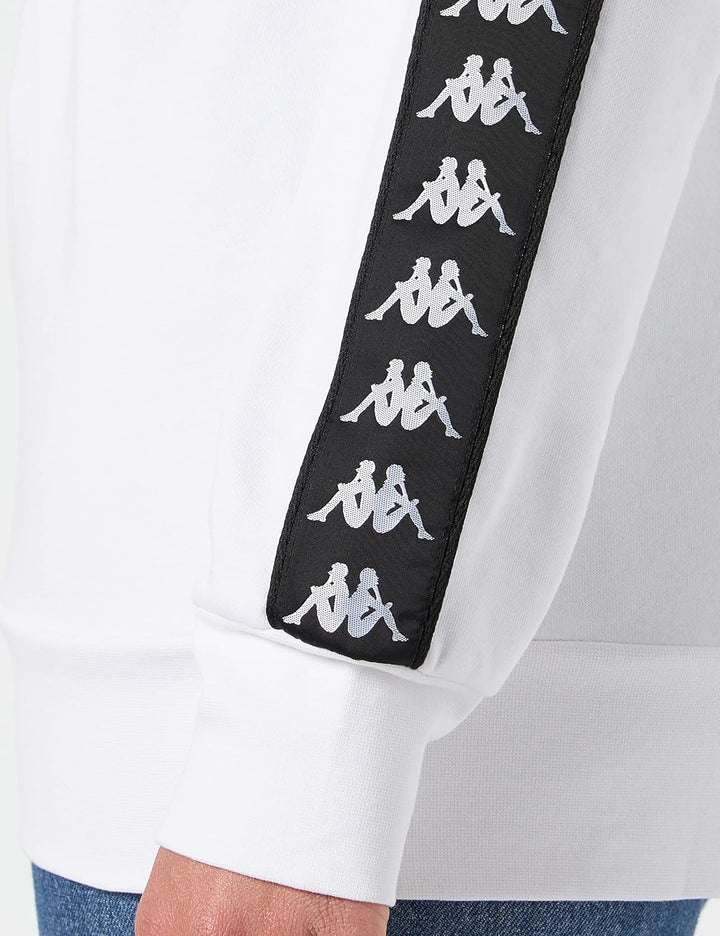Kappa Herren Men, Regular Fit Sweatshirt, Bright White
