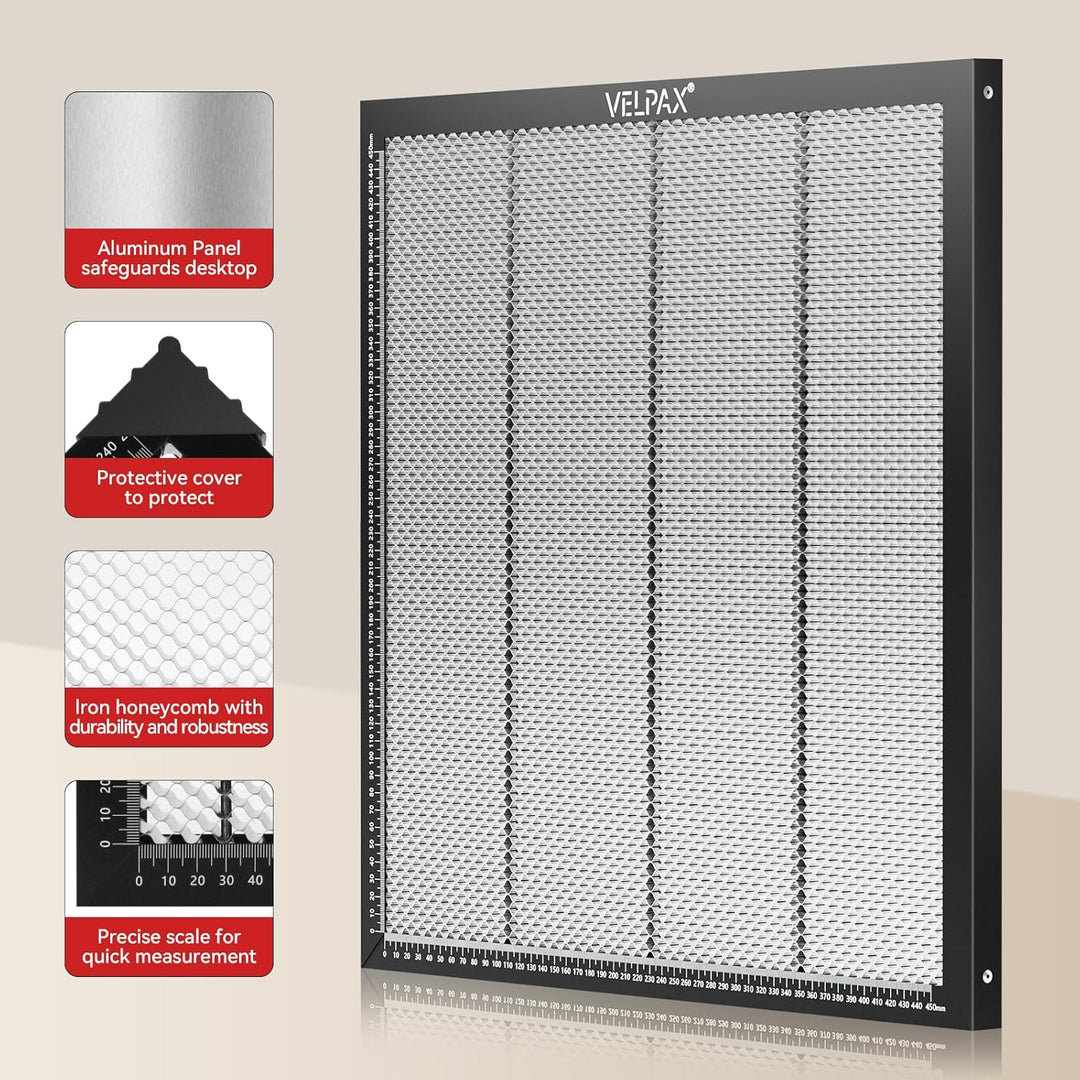 Laser Wabentisch, 500x500mm Honeycomb Waben Arbeitstisch für Lasergravierer Wabenlaserbett, Laser Ho