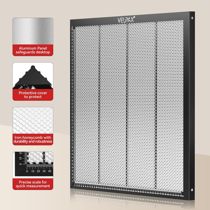 Laser Wabentisch, 500x500mm Honeycomb Waben Arbeitstisch für Lasergravierer Wabenlaserbett, Laser Ho