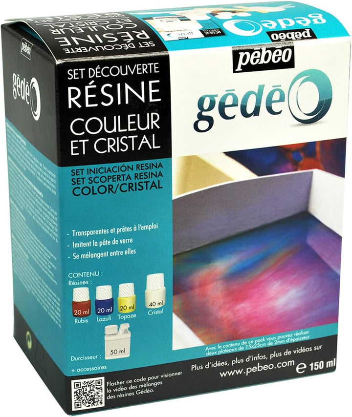 PEBEO Gédéo Discovery Set Sortierte Harz zum Einschliessen, Giessen, Formen, Lackieren, Kunstharz, M