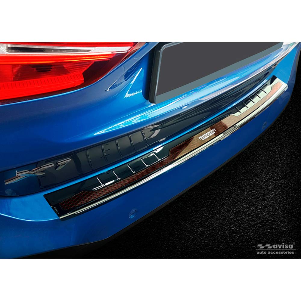 Avisa Edelstahl Heckstossstangenschutz 'Deluxe' kompatibel mit BMW X1 F48 2015-2022 'Performance' Sp