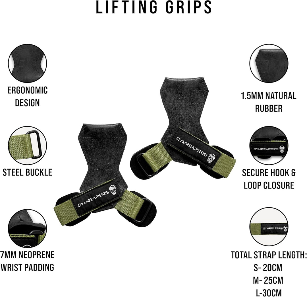 Gewichthebergriffe (Paar) für schweres Powerlifting, Kreuzheben, Rudern, Klimmzüge, mit Neopren-gepo