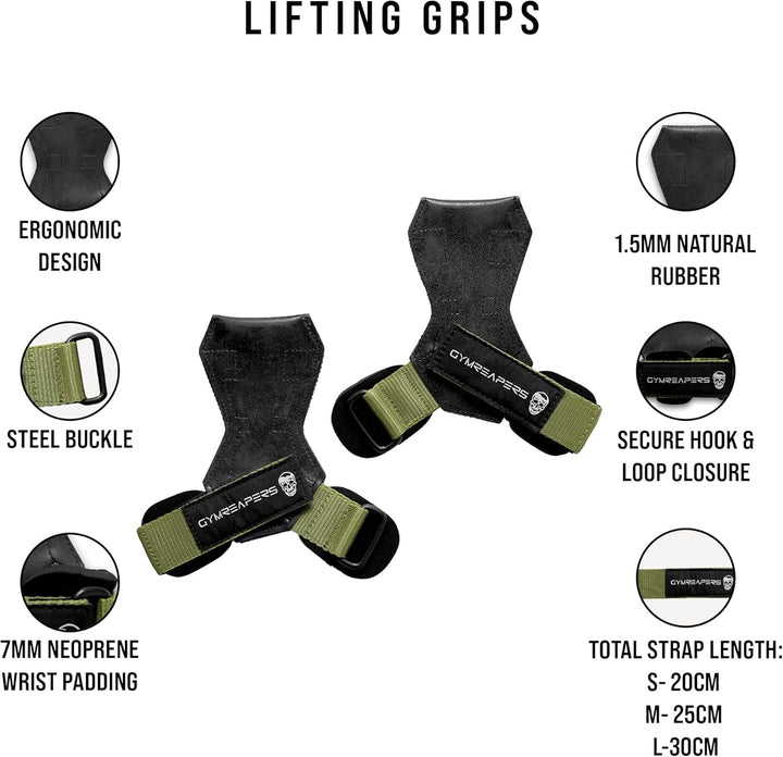 Gewichthebergriffe (Paar) für schweres Powerlifting, Kreuzheben, Rudern, Klimmzüge, mit Neopren-gepo