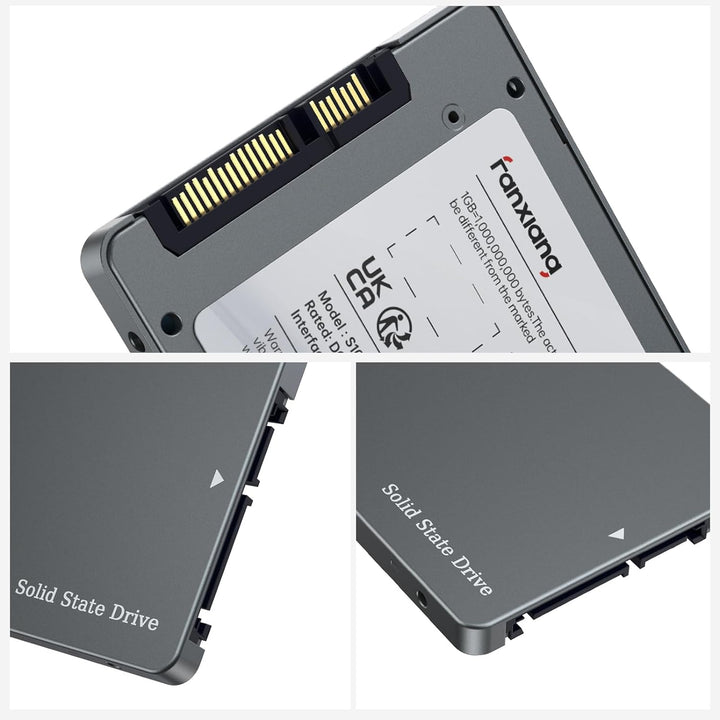 fanxiang S102 Pro 500GB 2,5 Zoll SSD Internes Solid State Drive, SATA III 6 Gb/s, bis zu 560 MB/s, S