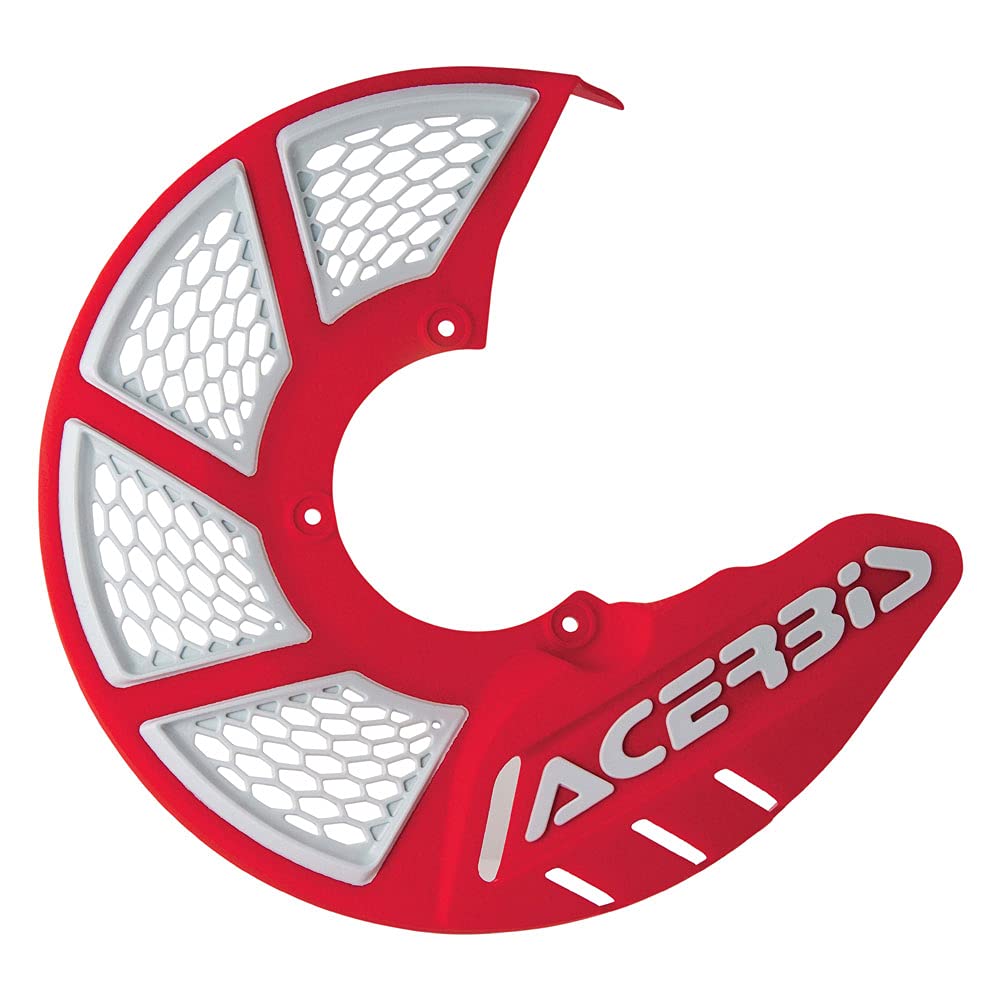 Acerbis X-Brake belüftete Vorderscheibenabdeckung (rot/weiss) rot / weiss, rot / weiss
